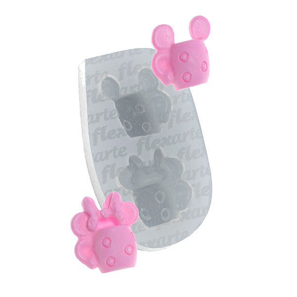 Molde de  Silicone 749 - Par de Canecas de Orelha Pequena