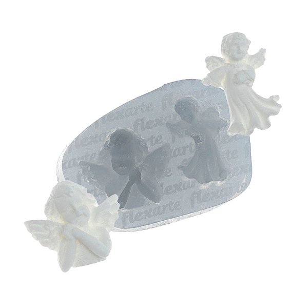 Molde de  Silicone 797 - Dupla de Anjos EVA