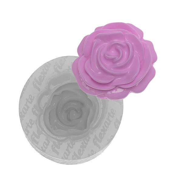 Molde de  Silicone 849 - Rosa Lizzie Flor
