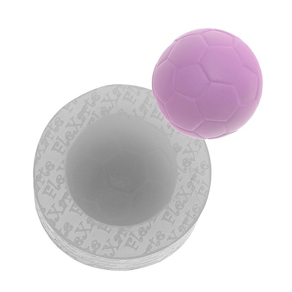 Molde de  Silicone 862 - Bola de Futebol 3cm