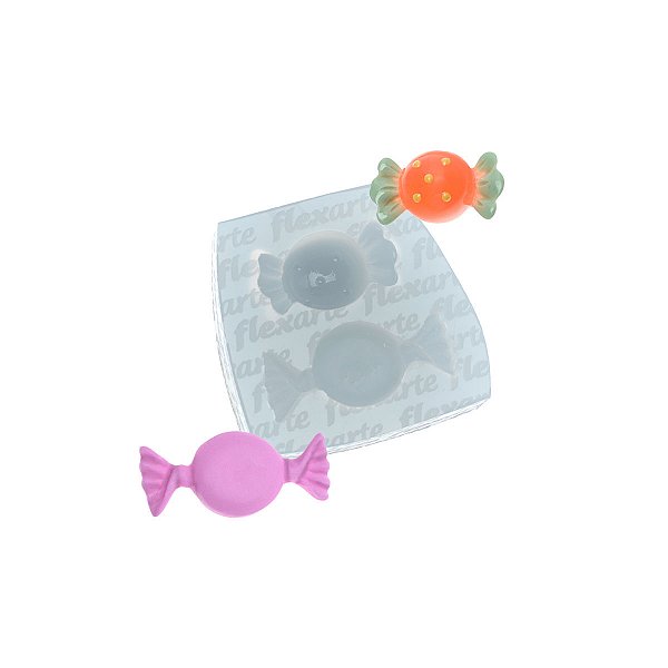 Molde de  Silicone 884 - Dupla de Balas Redonda