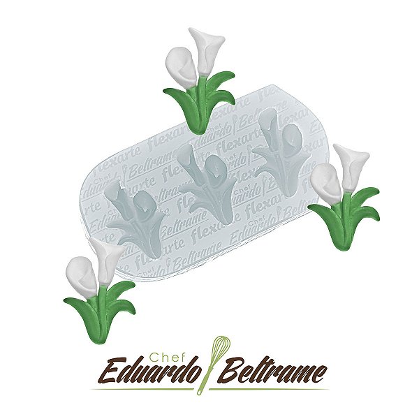 Molde de  Silicone 933 - Trio de Mini Copo de Leite - EB