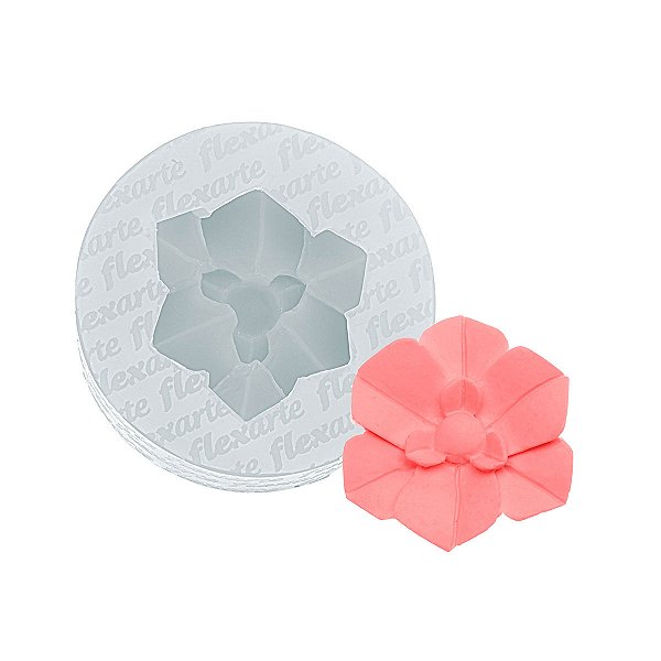 Molde de  Silicone 954 - Flor Média de Orquídea