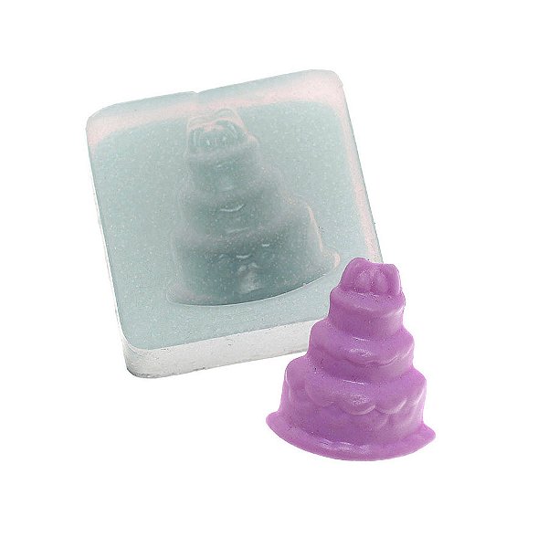 Molde De Silicone 029 - Bolo De 3 Andares Feminino Flexarte