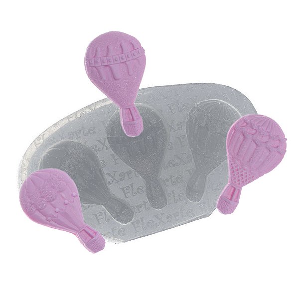 Molde De Silicone 046 - Trio De Balões - Balão - Jogos