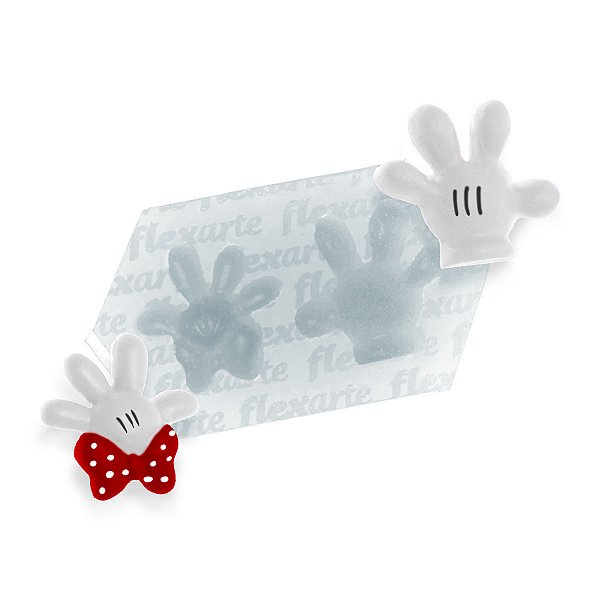 Molde de Silicone 763 - Dupla de Mãozinhas