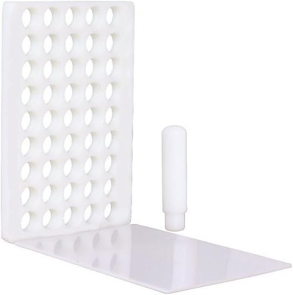 Placa Porcionadora De Doces E Brigadeiro - 2,0 X 15 X 27 Cm - (45 Furos - 13 Gramas)