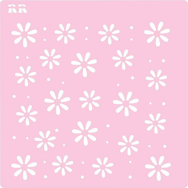 Stencil Biscoito Margaridas 1
