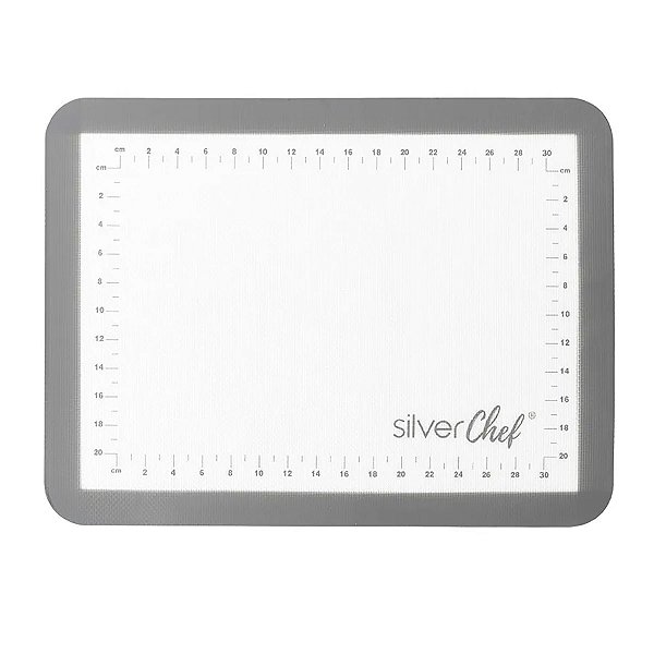 Tapete De Fibra De Vidro E Silicone 40x30cm Silverchef Ft402