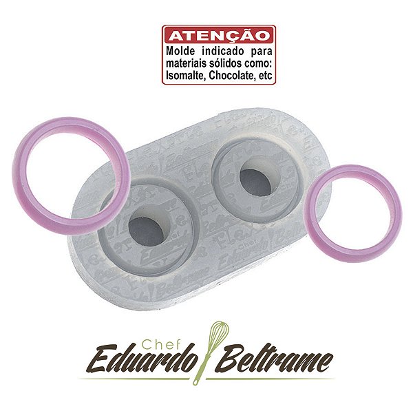 Molde De Silicone 069 - Par De Alianças.eb - Jóia - Flexarte