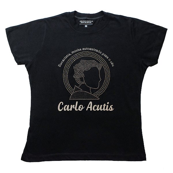 Camiseta Baby Look Católica Carlo Acutis – Feminina Premium