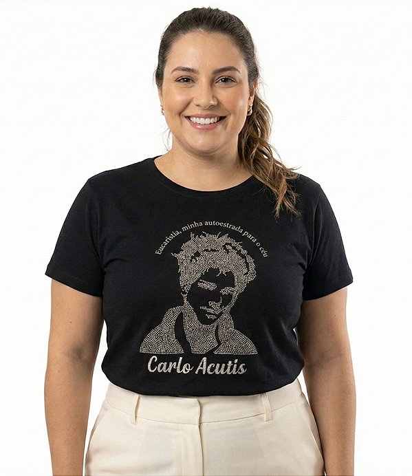 BabyLook Plus Size São Carlo Acutis Padroeiro Internet