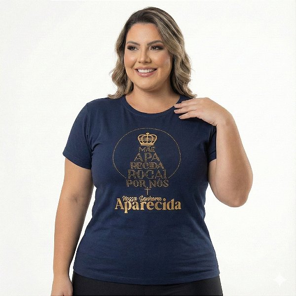 BabyLook Feminina Plus Size Nossa Senhora Aparecida