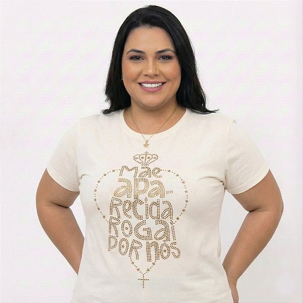 BabyLook Feminina Plus Size Nossa Senhora Aparecida