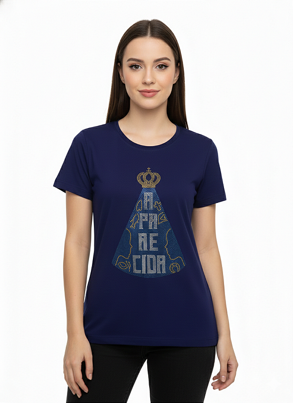 T-Shirt Feminina Católica Nossa Senhora Aparecida