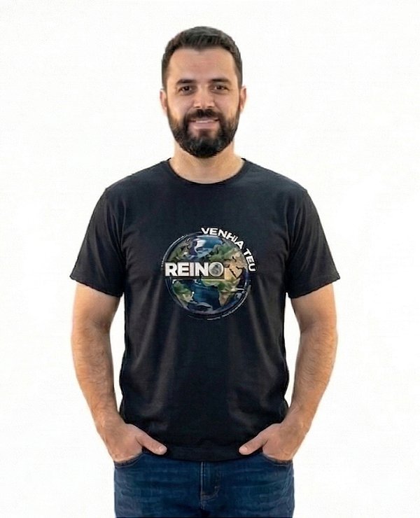 T-Shirt Masculina Venha Teu Reino Algodão