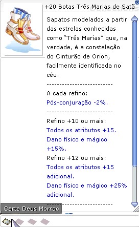 +20 Botas Três Marias do Satã