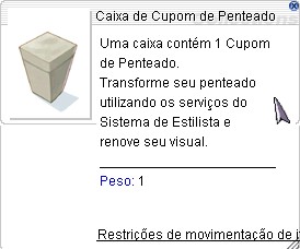 Caixa de Cupom de Penteado