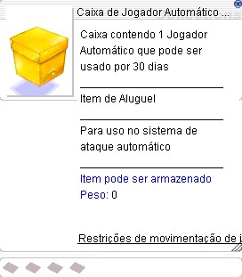 Caixa de Jogador Automático Dourado 30 Dias