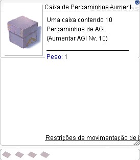 Caixa de Pergaminho Aumentar Agilidade (10)