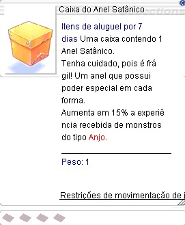 Caixa de Anel Satânico