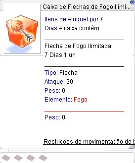 Caixa de Flechas de Fogo Ilimitadas 7 Dias