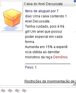 Caixa do Anel Decussate