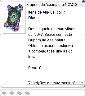 Cupom de Assinatura NOVA Space 7 Dias
