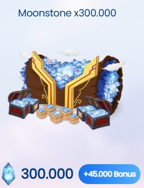Moonstone x300,000 + 45,000 Bônus