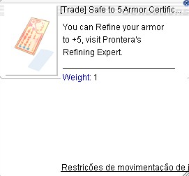 Safe to 5 Armor Certificate