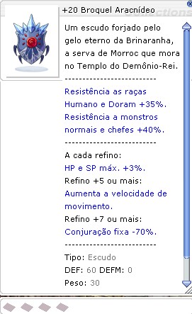 +20 Broquel Aracnídeo