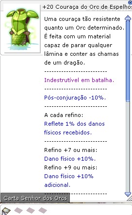 +20 Couraça do Orc de Espelho