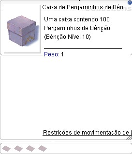 Caixa de Pergaminhos de Bênção (100)