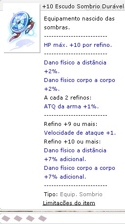 +10 Escudo Sombrio Durável