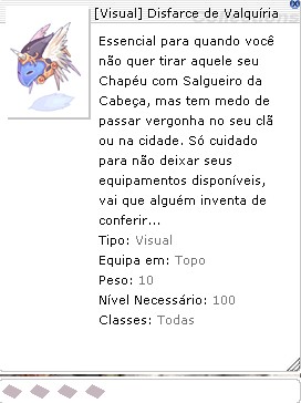 Visual Disfarce de Valquíria