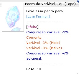 Pedra de Variável -3% Topo
