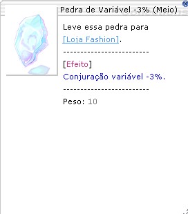 Pedra de Variável -3% Meio