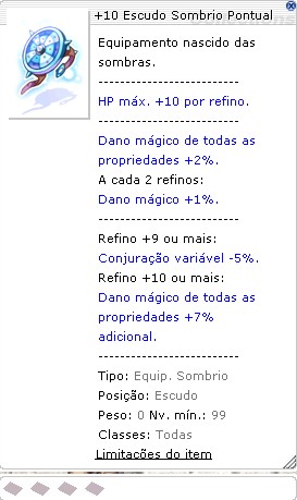 +10 Escudo Sombrio Pontual