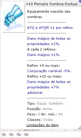 +10 Luva Sombria Pontual