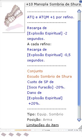 +10 Manopla Sombria de Shura