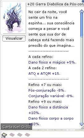 +20 Garra Diabólica da Pós-conjuração