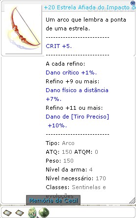 +20 Estrela Afiada do Impacto