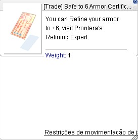 Safe to 6 Armor Certificate