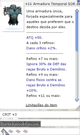 +11 Armadura Temporal SOR Nove Caudas