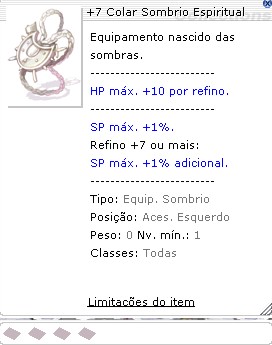 +7 Colar Sombrio Espiritual