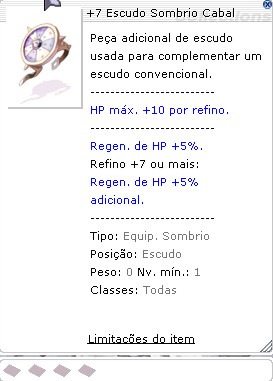 +7 Escudo Sombrio Cabal
