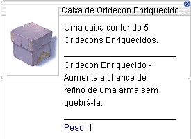 Caixa de Oridecon Enriquecido ( 5und )