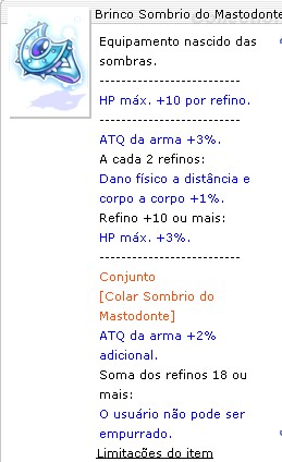 Brinco Sombrio do Mastodonte