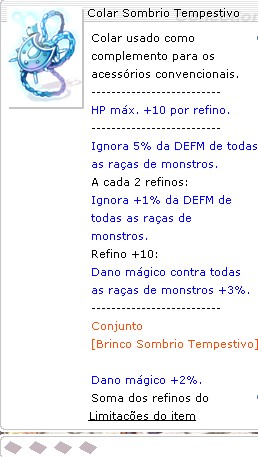 Colar Sombrio Tempestivo