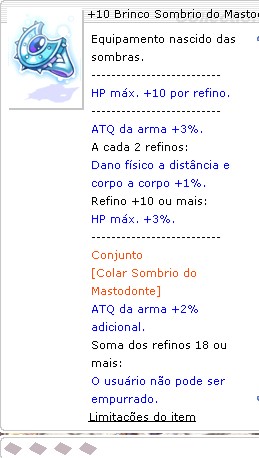 +10 Brinco Sombrio do Mastodonte